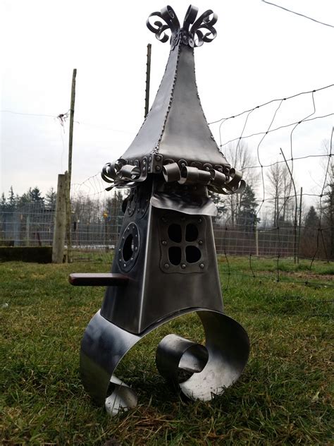 sheet metal bird house